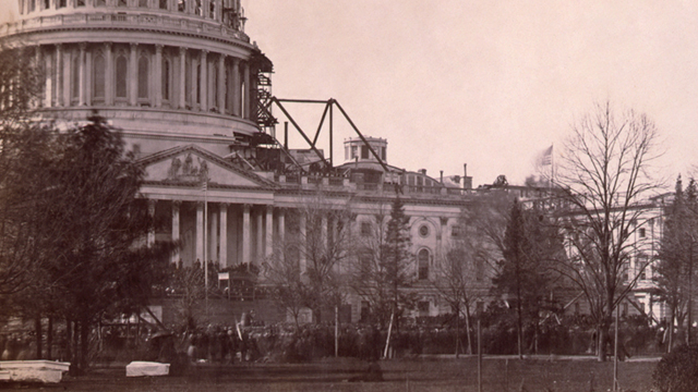 The White House in 1861.
