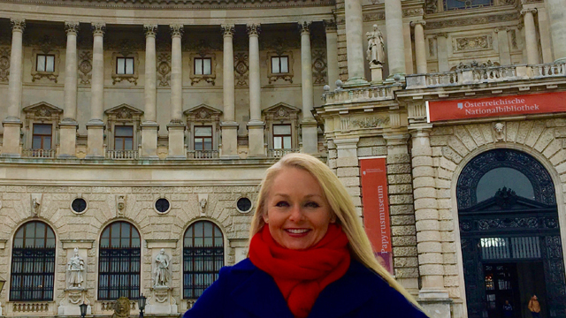 Getting curious at Vienna’s Hofburg, the former imperial palace of the Habsburg dynasty.