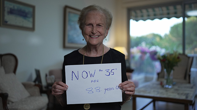 Sylvia Wallis of the London 35s