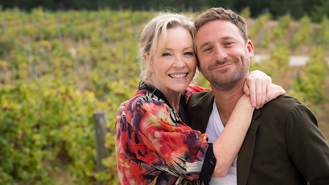 Rebecca Gibney (Daisy Monroe) and Dean O'Gorman (Griff)