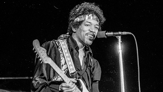 Jimi Hendrix, April 25, 1970 at Los Angeles Forum, Inglewood, CA (Credit: Chuck Boyd / Copyright: Authentic Hendrix, LLC)